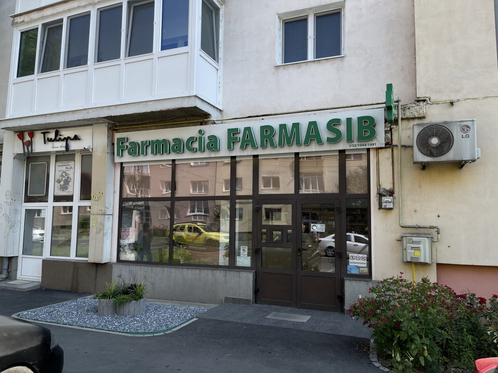 Fațada faramacia Farmasib sibiu